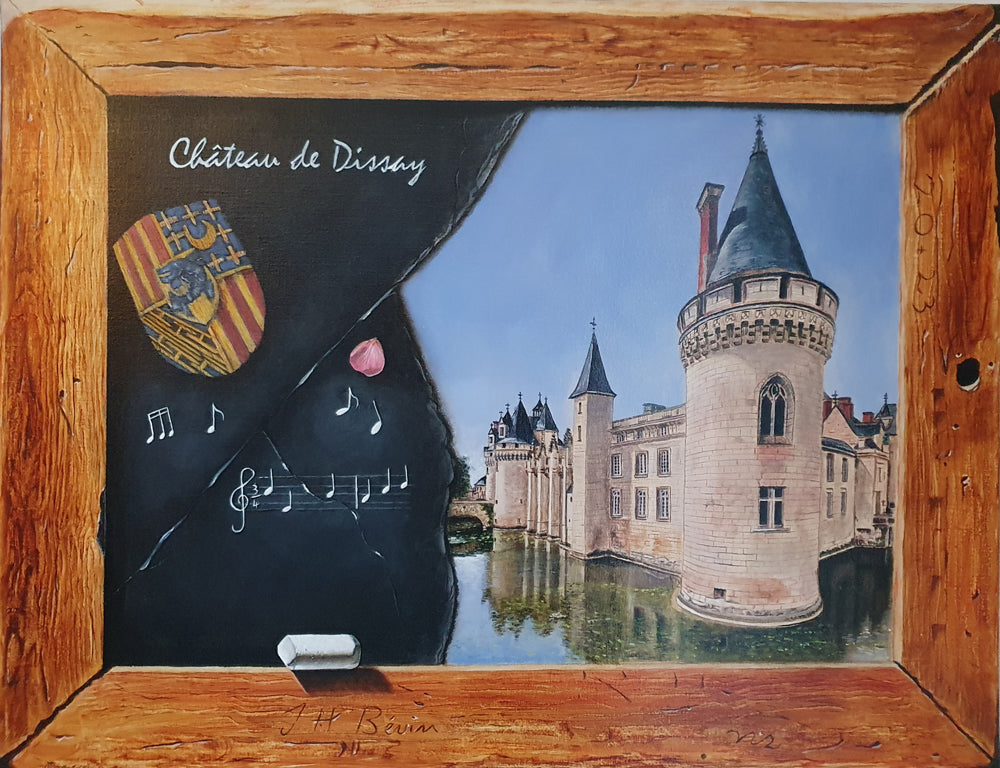 Le Château de Dissay sur mon ardoise