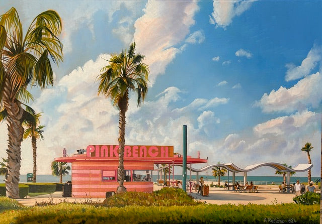 The pink beach