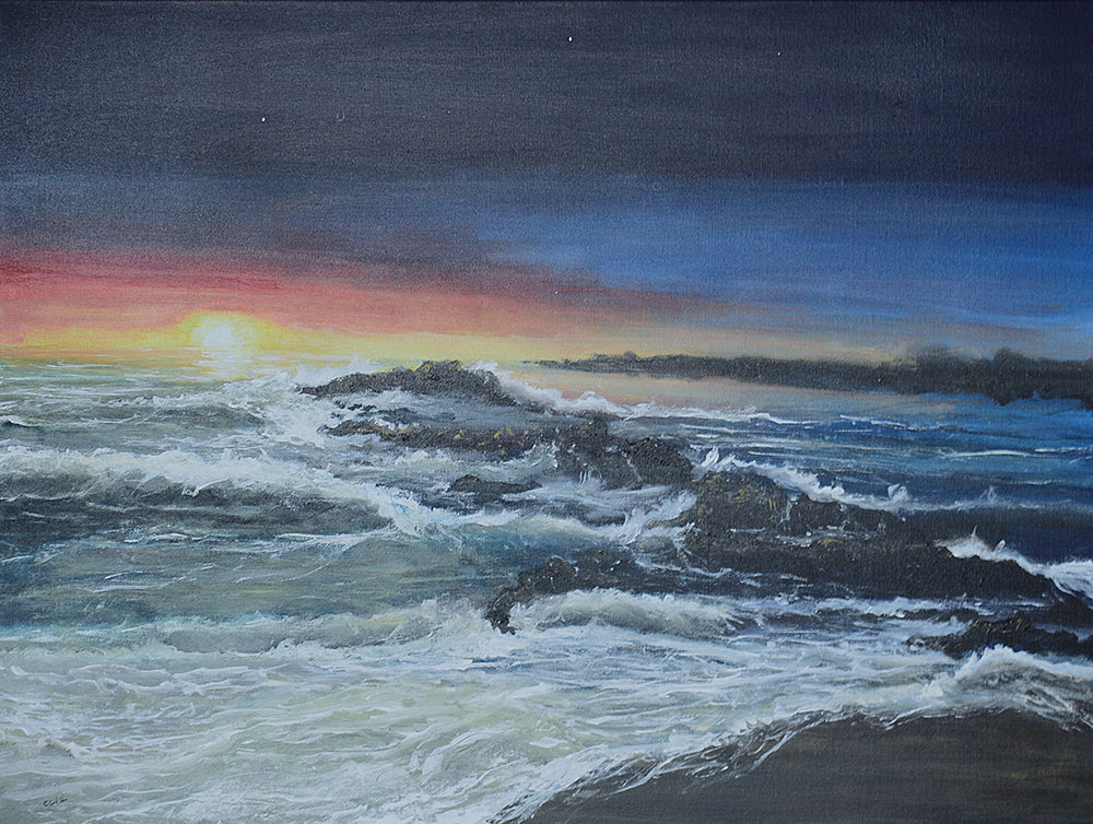 Coucher de soleil océanique