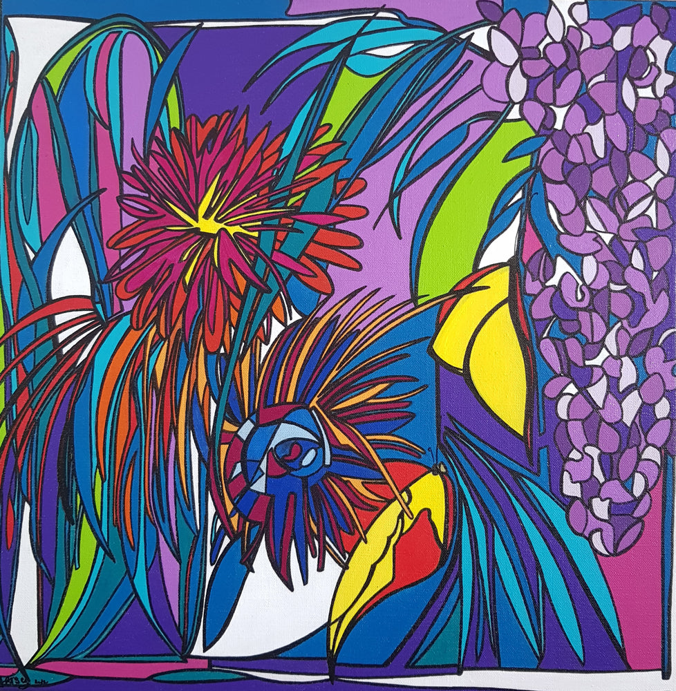 In the clouds - 50 x 50 cm
