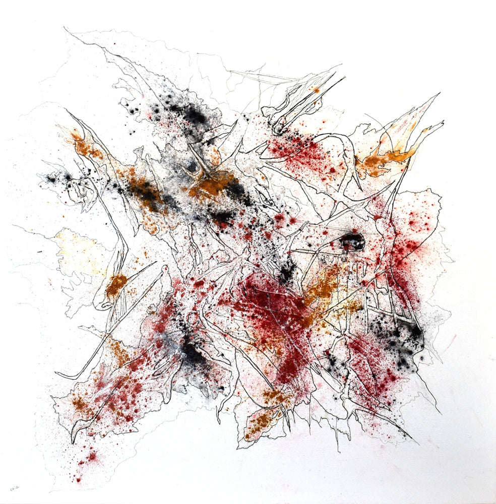 Féline - 80 x 80 cm