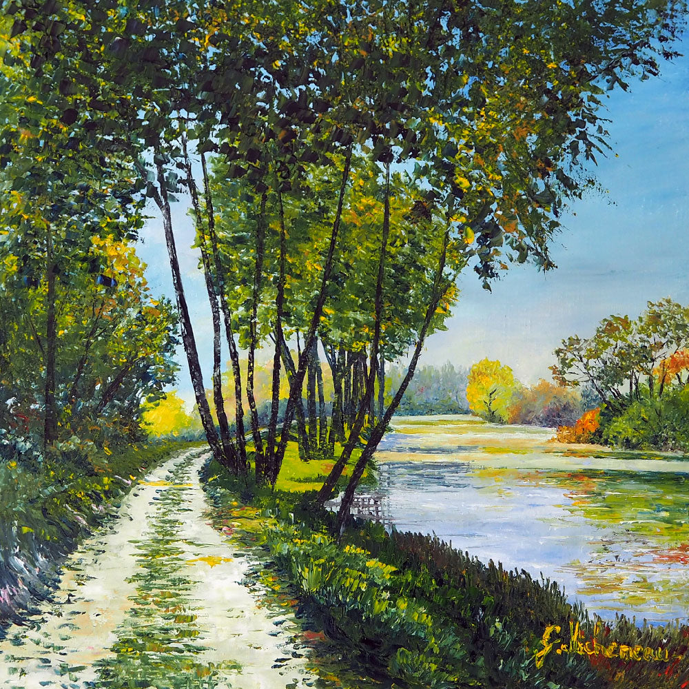Hiking along the Loire - 50 cm x 50 cm