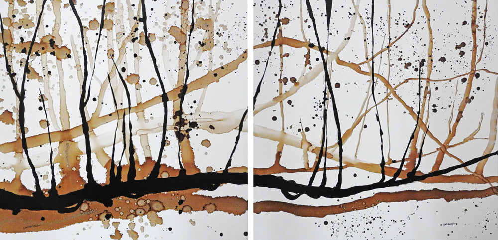 Diptyque - La branche folle - 160 x 80 cm