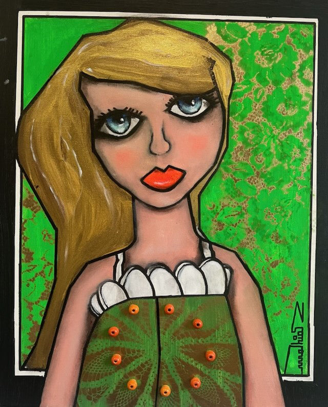The little girl