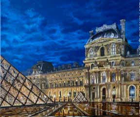 Le Louvre by night
