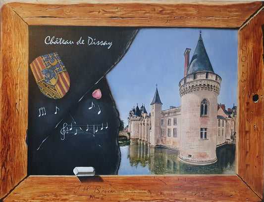 Le Château de Dissay sur mon ardoise