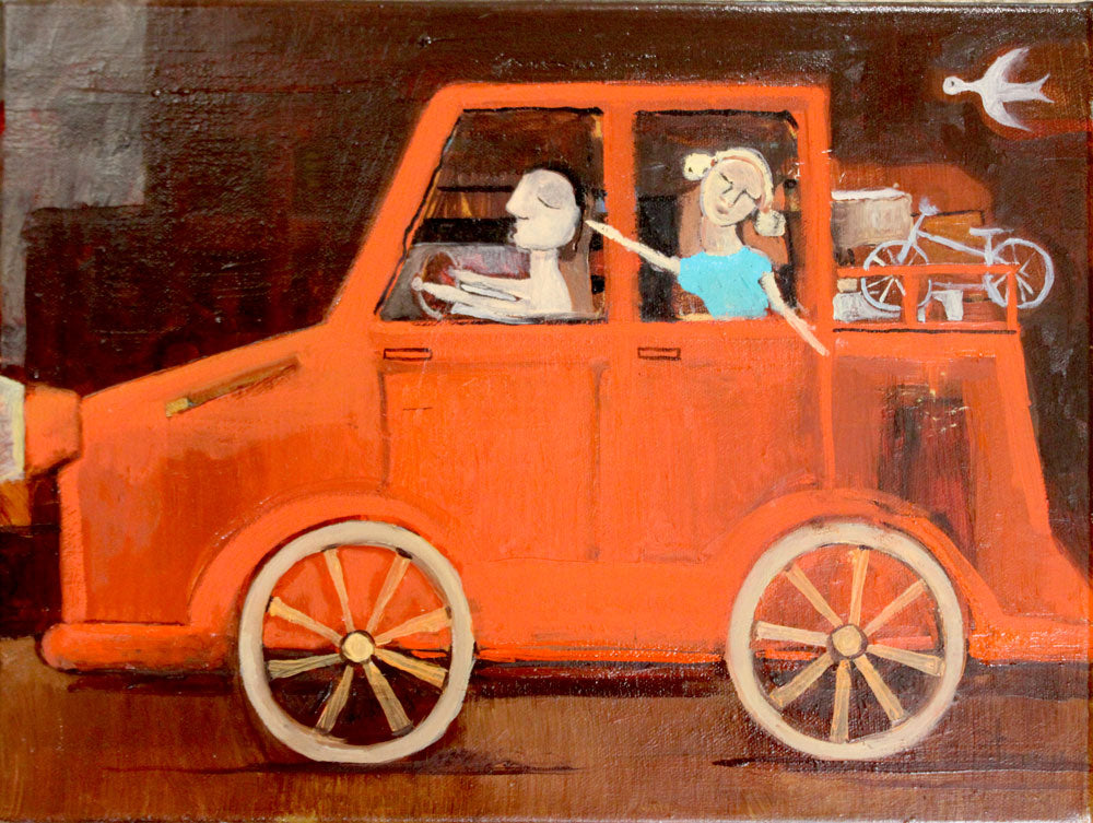 La voiture rouge