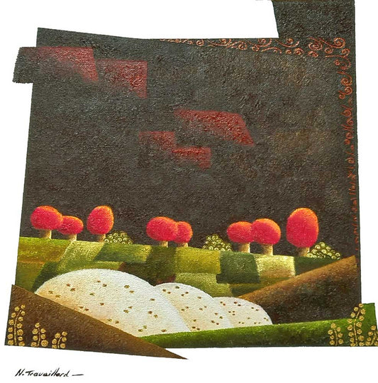 With Flaming Red Trees-III