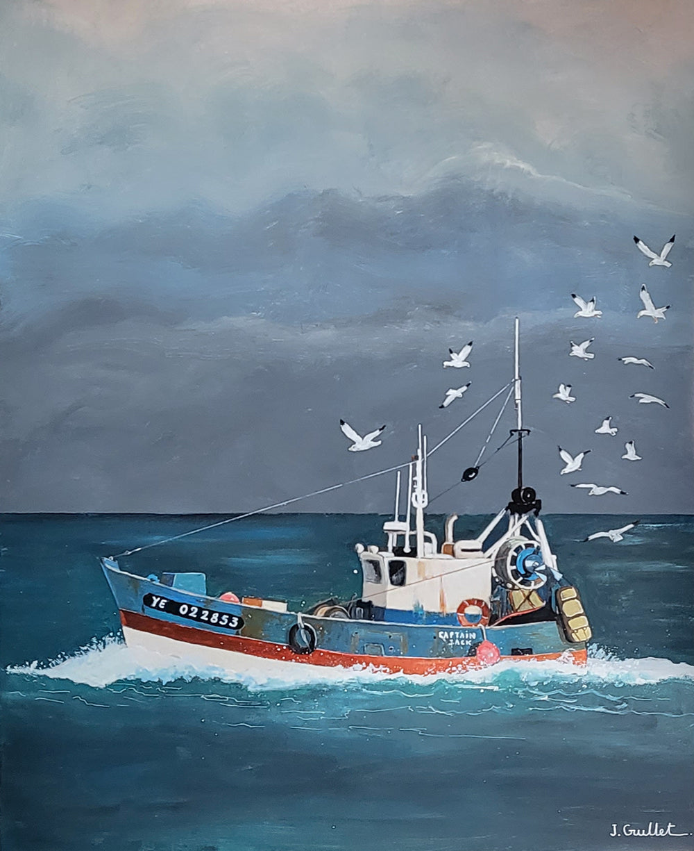 Captain Jack trawler - 61 x 50 cm