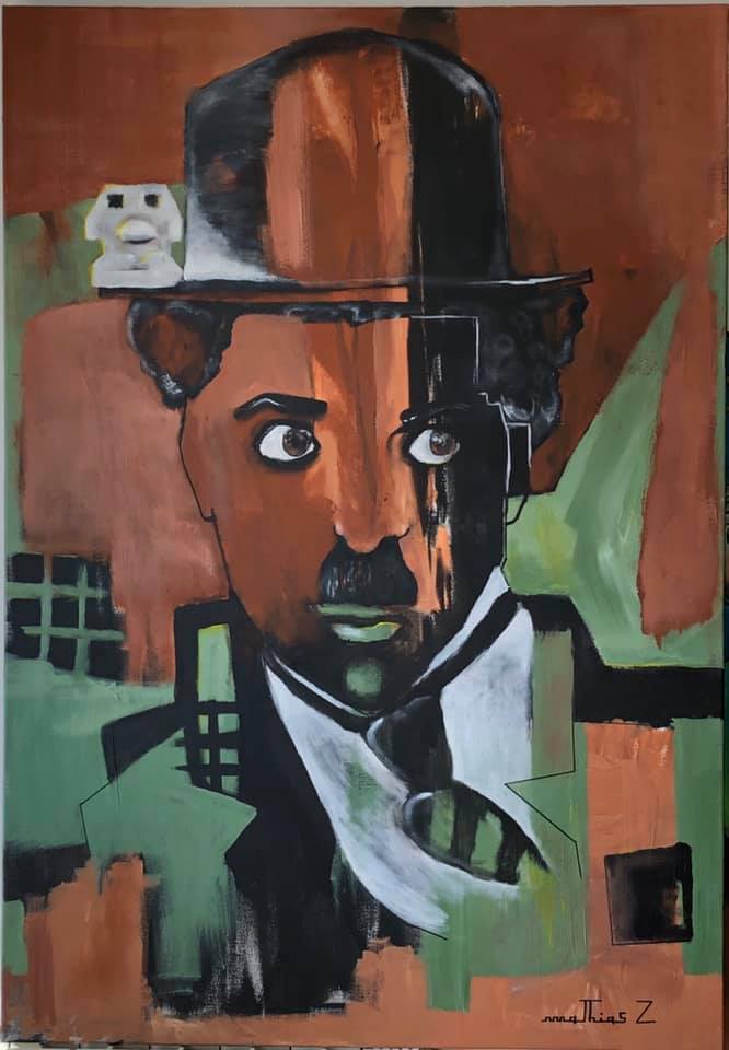 Charlie Chaplin - 115 x 81 cm