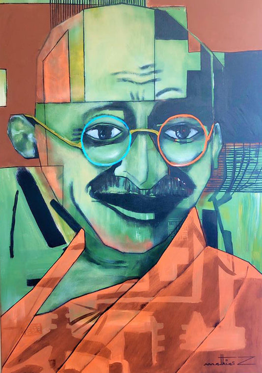 Gandhi - 115 x 81 cm