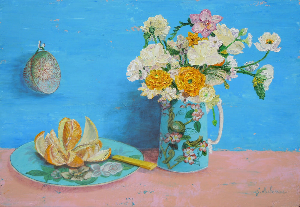 Blue still life - 55x38 cm