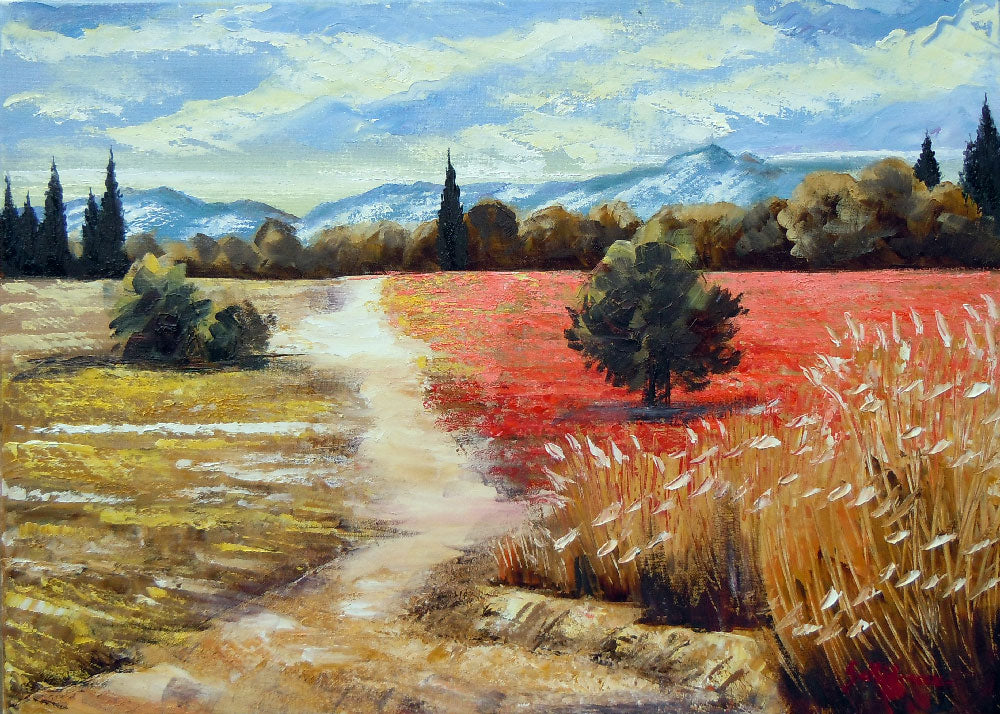 Scorched earth 70 cm x 50 cm 