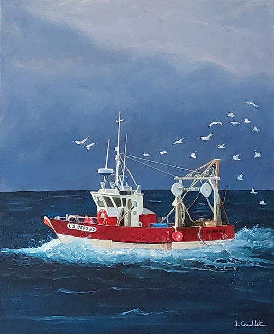 Chalutier l'Olonnois - 61 x 50 cm