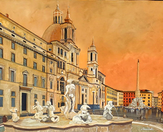 Rome - Piazza Navona 100 x 80 cm
