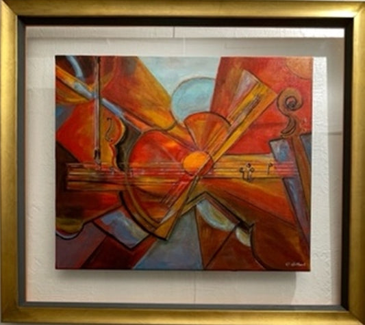On some musical notes - sold with frame 75 cm x 70 cm