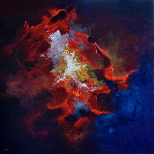 Nébuleuse - 80 x 80 cm